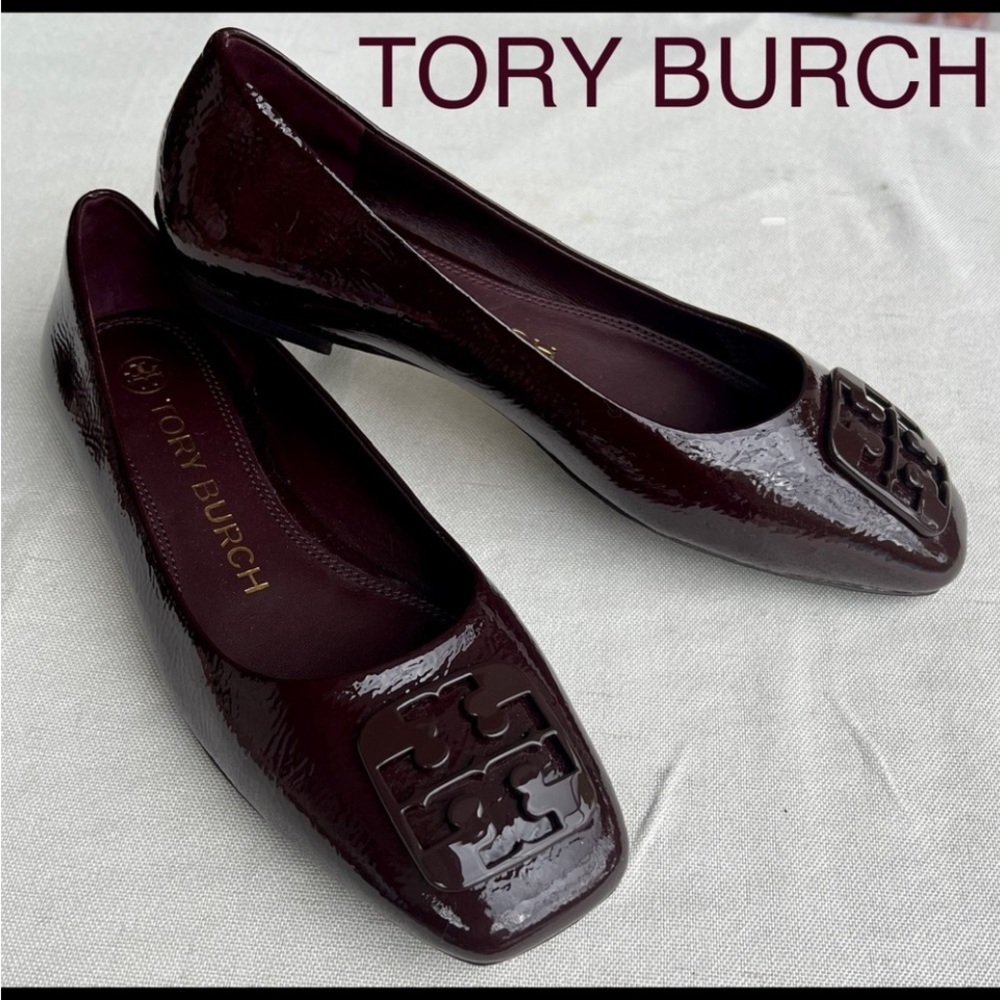 TORY BURCH Georgia Patent leather ballerina flats size 6